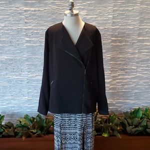 Topshop Zippered Convertible Jacket, Size 10